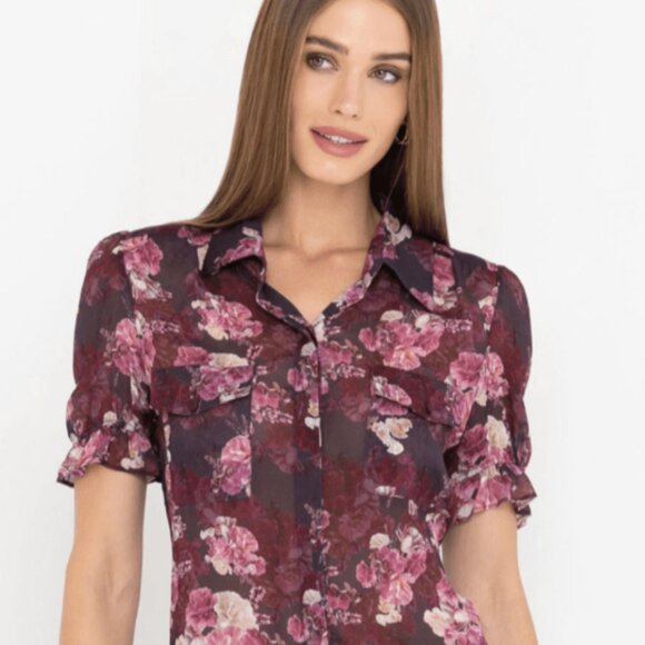 Mina floral georgette shirt - Picture 1 of 1